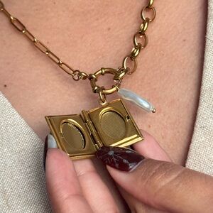 Gold Locket Necklace
